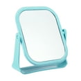 thumbnail image 1 of Espejo de Maquillaje de Plástico Único Bargains Espejo de Maquillaje de Doble Cara Espejo Rotatorio de 360° Espejo de Belleza para Mujeres Azul, 1 of 7