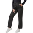 thumbnail image 4 of INSPIRE CHIC Women's Maternity Sweatpants Elastic Waist Drawstring Over Belly Wide Leg Pregnancy Pants with Pockets L Black, 4 of 6