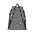 thumbnail image 2 of Bixox Airplane Routes Around The World Printing Canvas Backpack Lightweight Casual Travel Backpack School Backpack Fits 15.6 Inch Notebook, 2 of 5