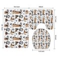 thumbnail image 3 of German Shepherd Dog and Footprint Bathroom Rugs Sets 3 Piece,Toilet Cover Set,Absorbent Non Slip Bathroom Mats Sets with U-Shaped Contour Rug Toilet Rug Set, 3 of 5