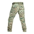 thumbnail image 4 of Men's Solid Color Camouflage Tactical Work Pants with Multi-Pocket Design, Rip-Resistant Fabric for Outdoor Activities and Casual Wear (Durable & Functional),Camouflage L, 4 of 5