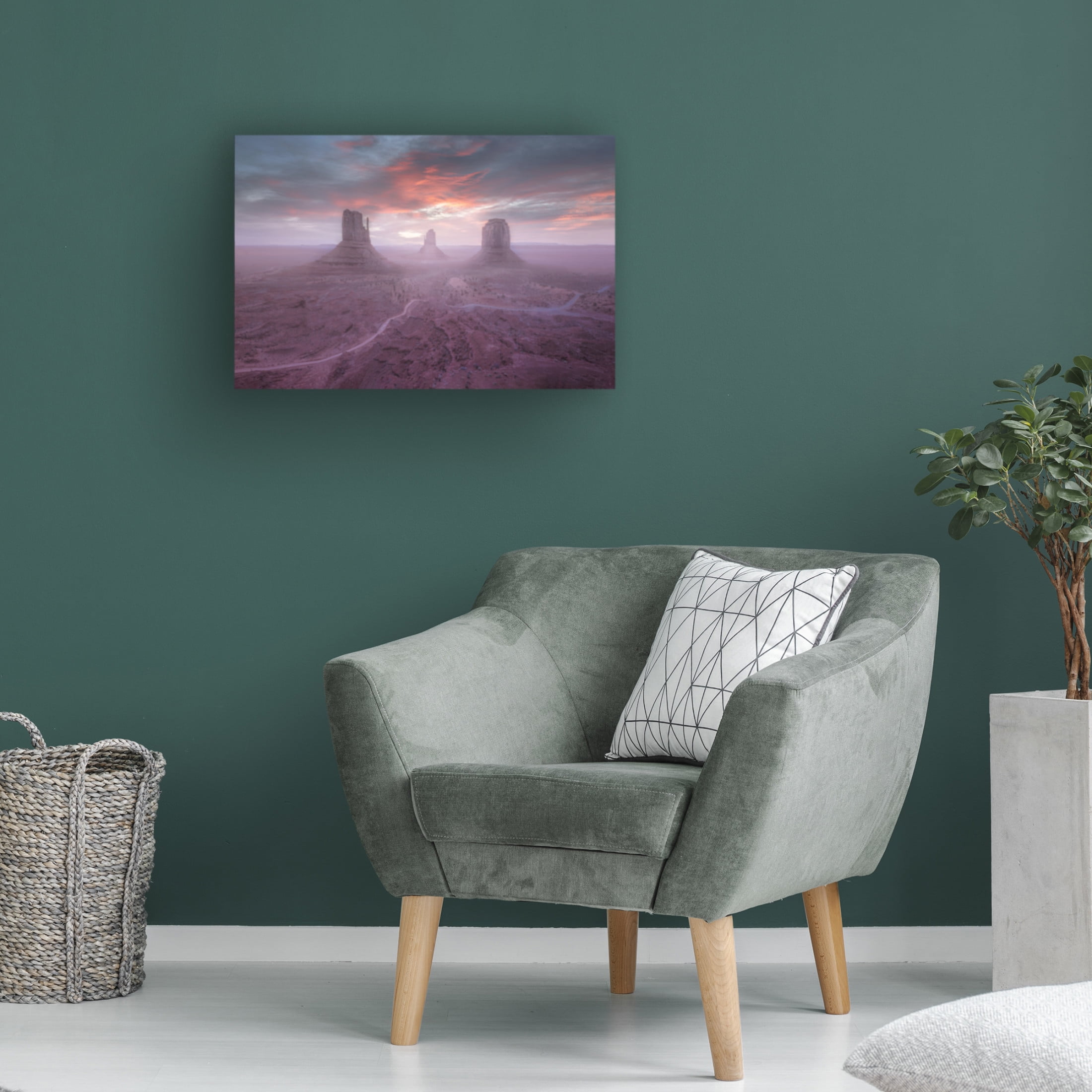 Trademark Fine Art Kai Dan Monument Valley Canvas Wall Art