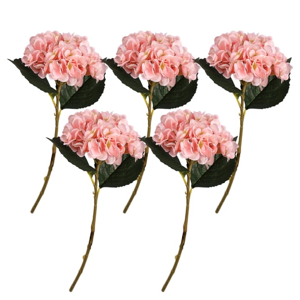 Juego de plantas artificiales Advancent duraderas de bajo mantenimiento 5 uds decoración Rosa
