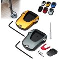 thumbnail image 1 of Motorcycle Kickstand Pad,Motorcycle Kickstand Shoe,Motorcycle Kickstand Plate,Motorcycle Kickstand Foot Side Stand Extension Pad Support Plate,Kickstand Foot Plate Extender Accessories (2pcsC), 1 of 7