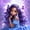 Blue Purple, variant on Erosebridal Mermaid Shell Bed Spread Queen,Ocean Fish Tail Stars Queen Coverlet Set For Girls,3pcs