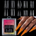 thumbnail image 6 of 10 in 1 Extension False Nails Snake Pattern Full Covers Fasle Nails Tips Clear Nails Forms, 6 of 8
