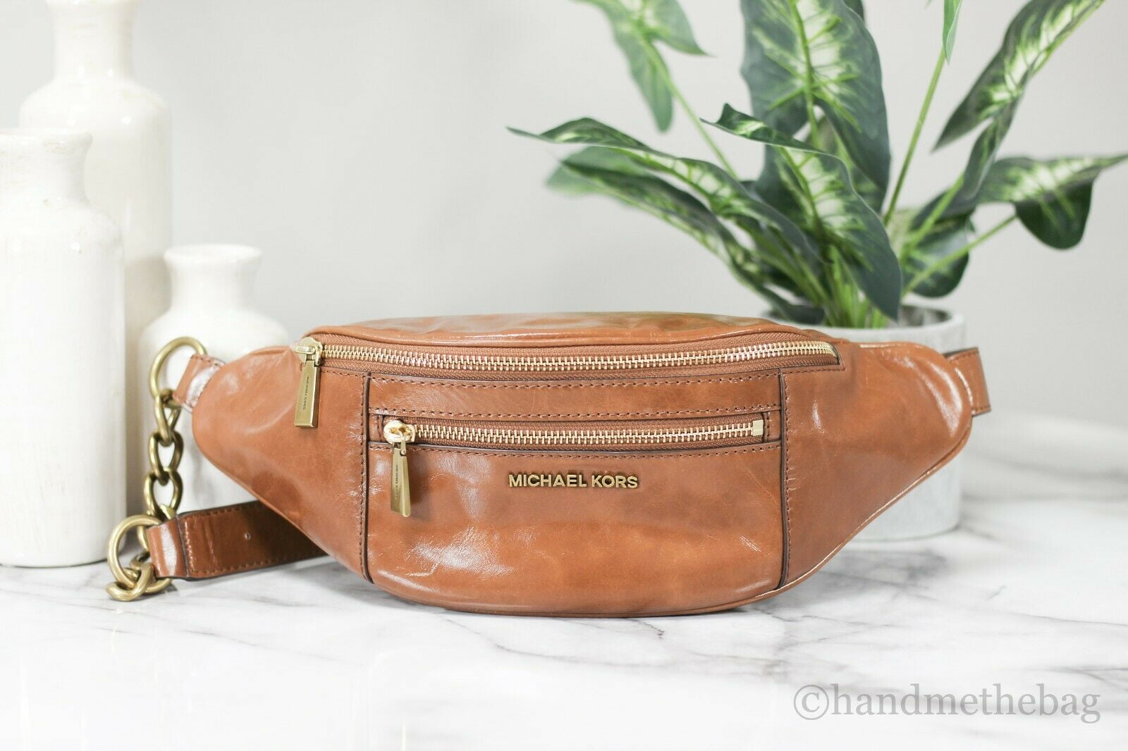 Michael Kors Mott Medium Leather Waist Pack Belt Bag Luggage in Tunisia at TND 1710 Rating 5