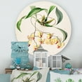 thumbnail image 2 of Designart 'Blossoming Vintage Flower I' Traditional Circle Metal Wall Art 23x23 - Disc of 23, 2 of 5