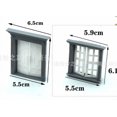 thumbnail image 1 of KAKOWELY 1 Set Dollhouse Window: Dollhouse Building Material Door Window Fences - Diy Miniature House Kit For Sand Table Model Architecture Making,2.83X"X2.56"X2.17", 1 of 4