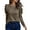 Khaki, variant on Blouses for Women Dressy Casual Long Sleeve Shirts Clothing Puff Sleeve Tunic Tops with Smocked Cuffs White L(L)
