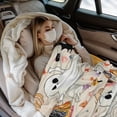 thumbnail image 4 of Halloween Cute Flannel Blanket, Soft Warm Cozy Beige Skin-Friendly Machine Washable for Sofa Bed Camping Office Home Decor All Season Versatile Gift, 4 of 6