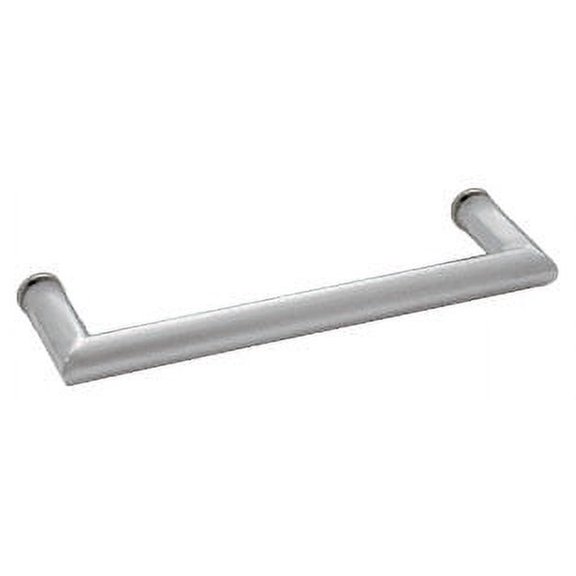 CRL MT18SC Satin Chrome 18" MT Series Round Tubing Mitered Corner Single-Sided Towel Bar
