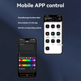 thumbnail image 3 of USB LED Matrix Flexible Panel Car Sign Scrolling Display 5V LED Signs RGB Pattern Scroll Text Bluetooth APP Control, 3 of 6