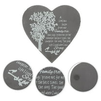 Masteelf Memorial Stone for Loved One Memorial Stone for Pet Garden Cemetery Heart Memorial Decor