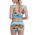 thumbnail image 3 of Picia Animals on Noah's Ark Floating Women's High Waisted Bikini Scoop Neck Swimsuit Two Pieces Bathing Suit-XX-Large, 3 of 8