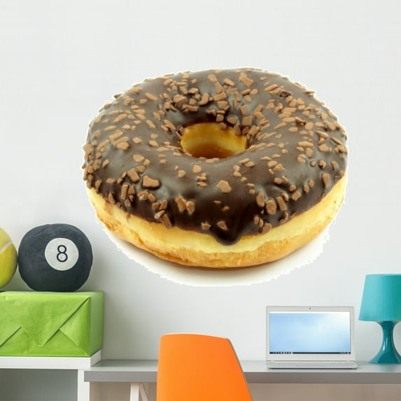Chocolate Doughnut Wall Mural by Wallmonkeys Peel and Stick Graphic (36 in W x 24 in H) WM278451