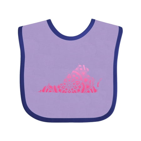 

Inktastic Virginia Silhouette Mandala Gift Baby Boy or Baby Girl Bib