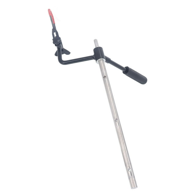 Alloy Steel 20-Inch Ice Drill Extension Rod with Handle and Electric Drill Connector for Ice Fishing, Extends Drill Length, Lightweight & Compact Design, Easy Installation via Special Bolt, Durable &