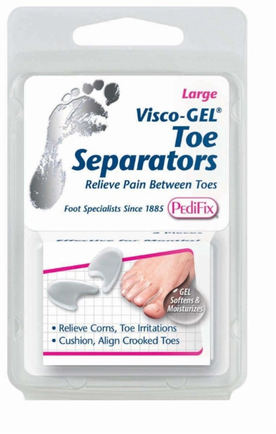 PediFix Viscogel Toe Separators, Large, 2 ea