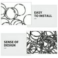 thumbnail image 6 of TALENO 400Pcs Key Rings Metal Small Key Rings DIY Keychain Rings Metal Round Key Rings O-shaped Rings, 6 of 7