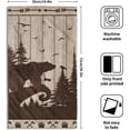 thumbnail image 2 of Dreamtimes Forest Bear Deer Hand Towels Wildlife Cabin Moose Bathroom Towel Set of 2 Face Guest Towels Rustic Fingertip Towel for Home，Gym，Spa，Hotel, 2 of 7