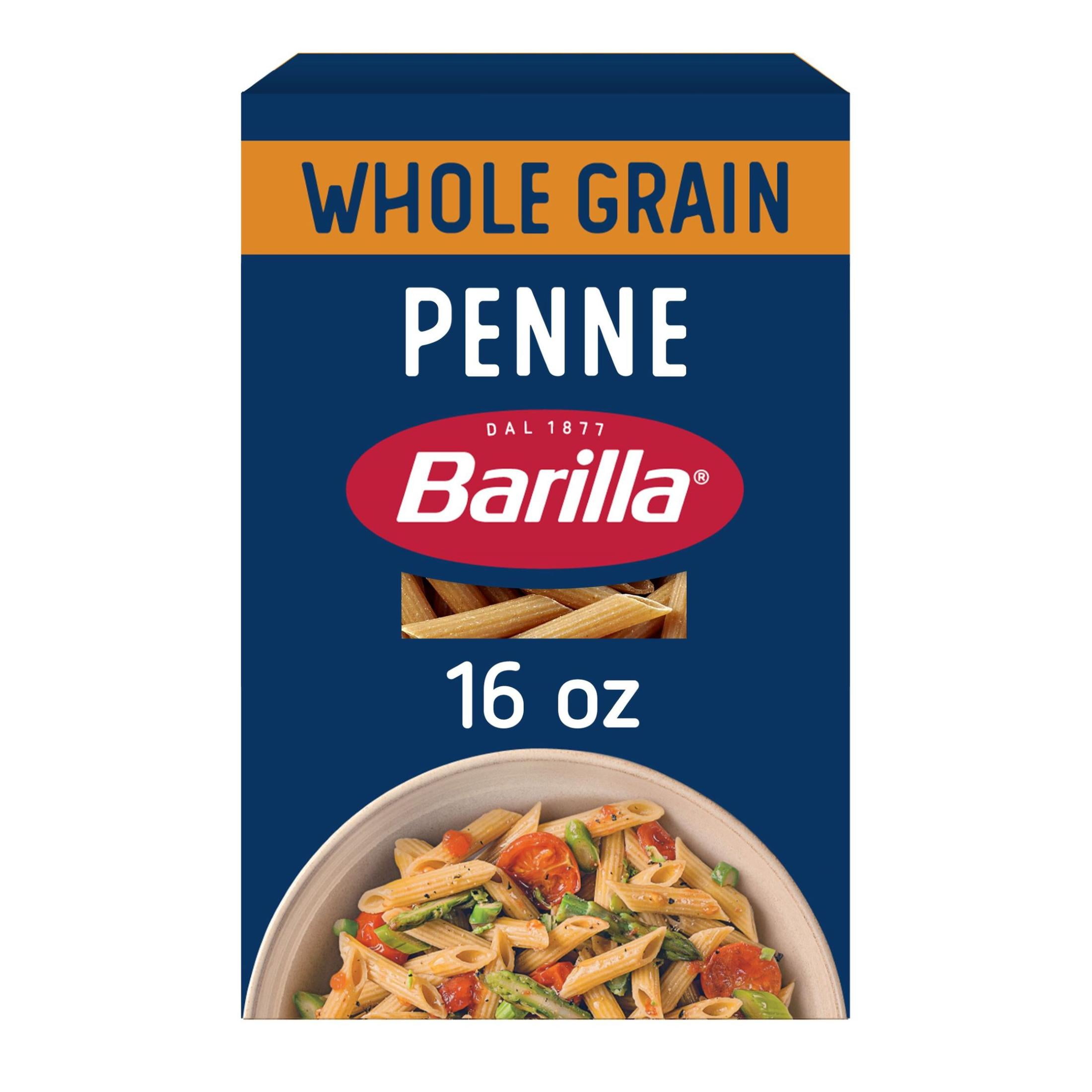 (4 pack) Barilla Whole Grain Penne Pasta, 100% Whole Wheat, 16 oz. Box