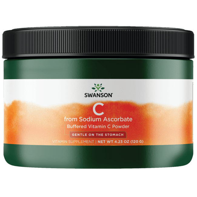 Swanson Buffered Sodium Ascorbate Vitamin C Powder 4.23 oz Powder