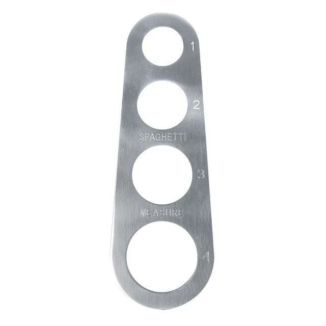 Blantye Outil de Mesure de Mesure de Mesure Spaghetti 1PC en Acier Inoxydable 4 Portion de Portion Pâte de Cuisson Rougein