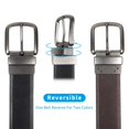 thumbnail image 4 of BelePala Reversible Big and Tall Belts for Men 56 to 58 Inch Black & Brown, 4 of 4