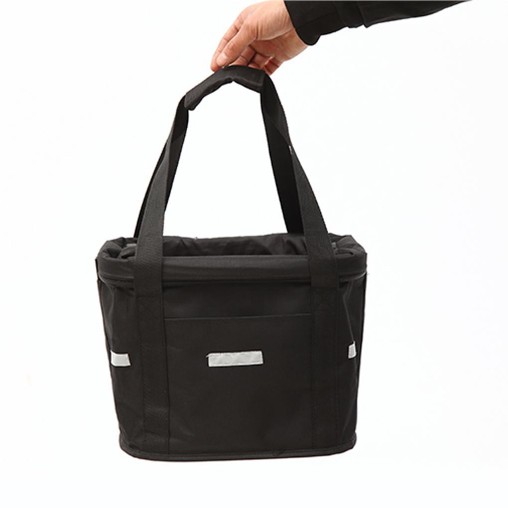 Bicycle Front Basket Removable Waterproof Bicycle Handlebar Canvas