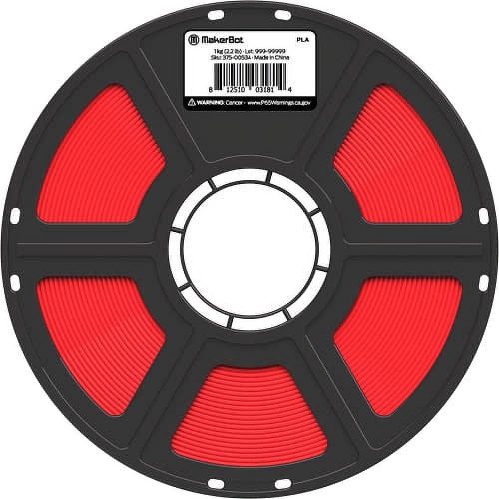 MakerBot 375-0045A Sketch PLA Filament for Sketch 3D Printer and Sketch Large 3D Printer (True Red, 2.2Lb)