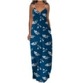 thumbnail image 1 of Pompotops Robes d'Été pour Femmes Décontractées Boho Imprimées à Cerceau avec Poches, 1 of 5