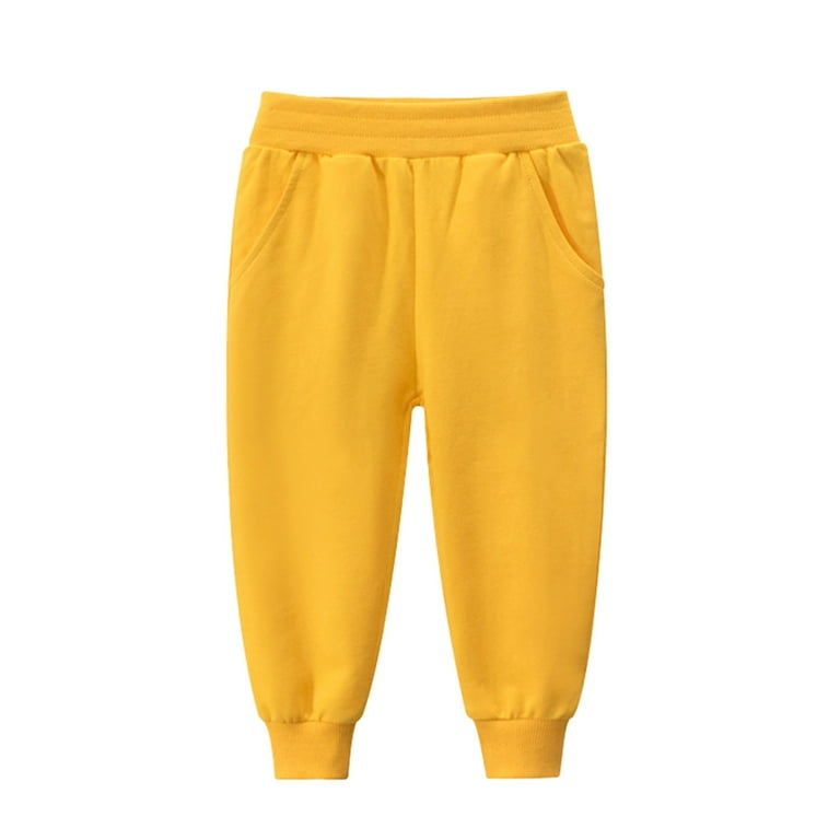 Toddler yellow sweatpants sales