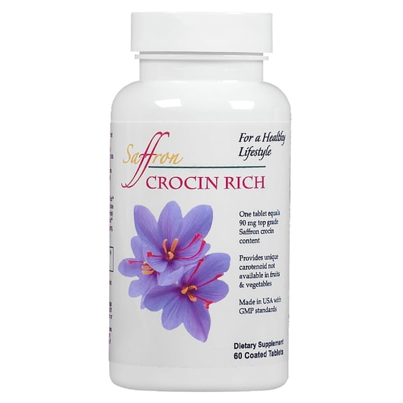 CROCIN RICH Eye Health Supplement for Vision, Macular and Eye Pressure Support, 60 Tablets