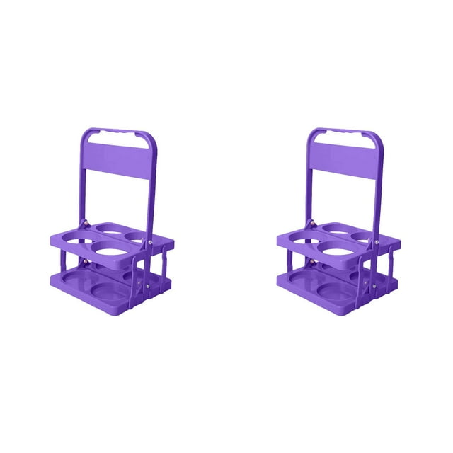 (Lot de 2) Rinsvye Contenants Pliables en Plastique pour Boissons, Petits Contenants à Vinaigrette avec Couvercles pour Porte-Boisson Réutilisable, Bocal à Sucre avec Poignée, Portable, Grand Petit Contenant de Rangement Alimentaire en Verre, Contenant à Boisson Hol