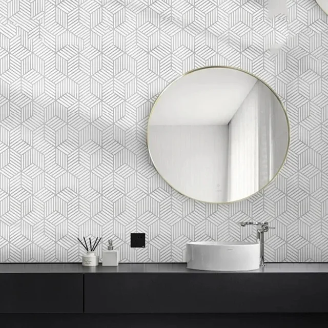 Rollo Papel Tapiz Vinilico Decorativo Adherible H&JESS Interiores 10 metros CONTEPORANEO