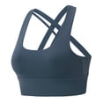 thumbnail image 1 of Sujetador deportivo Kusrkot para mujer de yoga Parte superior recortada con copas extraíbles ajustable, 1 of 8