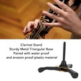 thumbnail image 4 of Flute Stand, Anti Slip Foldable Clarinet Tripod Stand  for Woodwind Instruments, 4 of 7