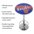 thumbnail image 5 of New York Knicks Hardwood Classics Bar Table with Adjustable Footrest and Acrylic Top, 5 of 5