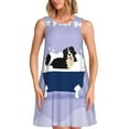 thumbnail image 1 of Bixox Robe Trapèze Sans Manches à Imprimé de Chien de Montagne Bernois Assis dans la Baignoire pour Femme avec Poches, Robe Débardeur Décontractée Longueur Genou pour l'Été-Xx-Grand, 1 of 7