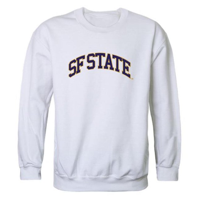 W Republic 541-376-WHT-05 San Francisco T-Shirt Col Rond Campus de l'Université d'État Blanc - 2TG
