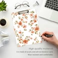 thumbnail image 3 of FORMRS Acrylic Clipboard with Low Profile Clip Standard A4 Letter Size, 12.5" x 9", Orange Floral Blooms, 3 of 8