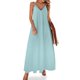 thumbnail image 1 of Vestido sin mangas azul aguamarina con huevo de petirrojo vestidos verano mujer 2024 vestidos de verano vestidos elegantes, 1 of 7