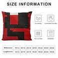 thumbnail image 5 of Nawypu  Throw Pillow Covers Decorative Cushion Modern Abstract Red Black White and Grey Vertical Stripes Dot Pillow Cases Square Pillocases for Bed Sofa, 5 of 5