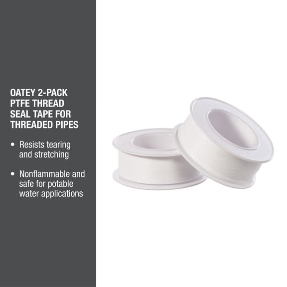 Oatey 1/2 in. x 260 in. PTFE Thread Seal Tape Value-Pack, Industrial Sealant