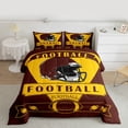 thumbnail image 2 of Homewish Gamer Gaming Queen Comforter Set,Rugby Football Sport Bedding Sets,Yellow Red Bedding Comforter Set For Boys,Ultra Soft Home Decor Reversible,3-Piece, 2 of 8