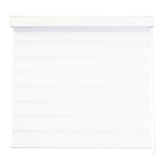 Persiana Premium para ventana Sheer Elegance Decoking 200 cm an. x 240 cm al. Color Blanco Tipo Zebra Día y Noche, Privacidad Total y Fácil Instalación, Hecho en México