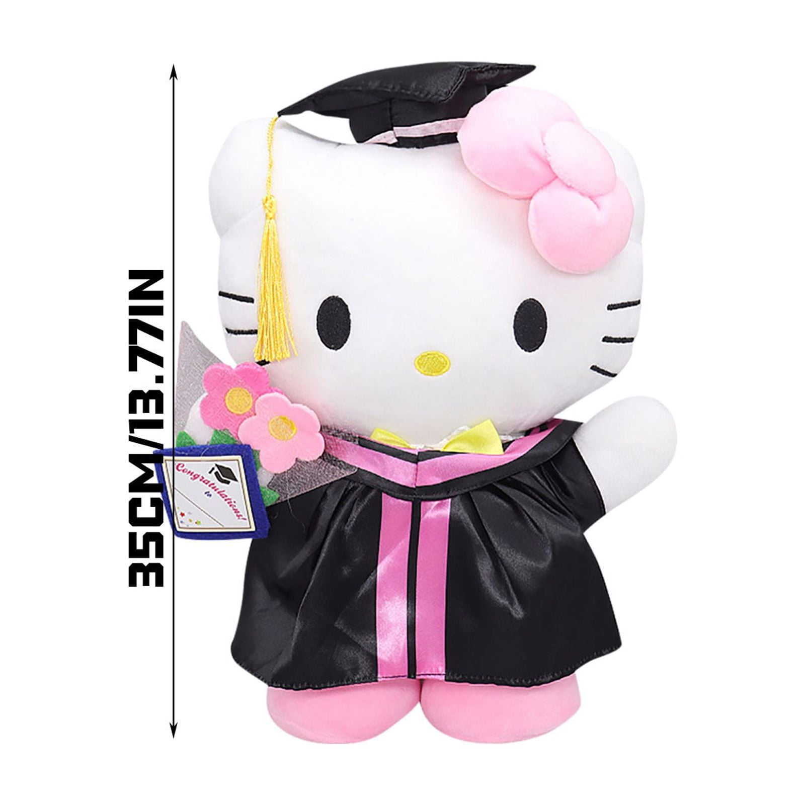 レノックス猫  ( 卒業 ) Graduation Day Kitty Hello Kitty Graduation Plush Toy, Christmas Gifts for Girls Fans