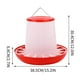 thumbnail image 3 of Comedero de plástico para pollos con tapa y colgador | Capacidad de 1 a 11 kg | Para colgar o en el suelo | 1 comedero para pollos y gallinas, 3 of 3
