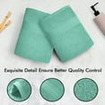 thumbnail image 2 of Lavish Touch 100% Cotton 650 GSM Hydrospun Pack of 72 Wash Towels Jade, 2 of 6